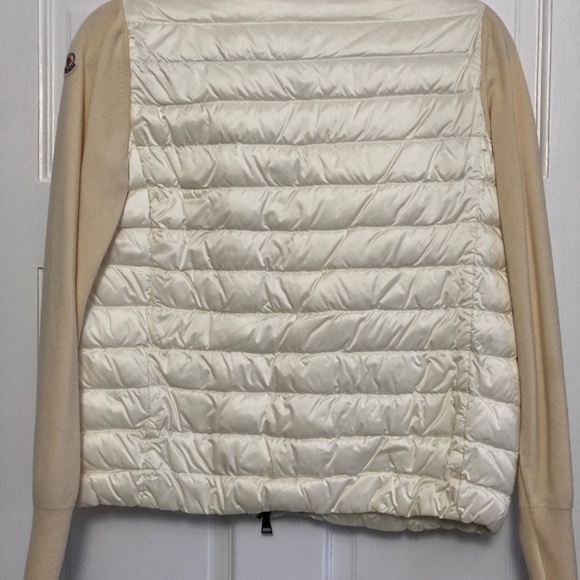 MONCLER Padded Woolen Cardigan Size Small - Picture 4 of 6